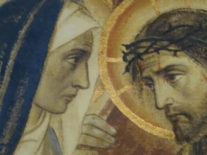 Jezus ontmoet zijn moeder - Kruisweg H. Kruiskerk Lier © Jan Verheyen