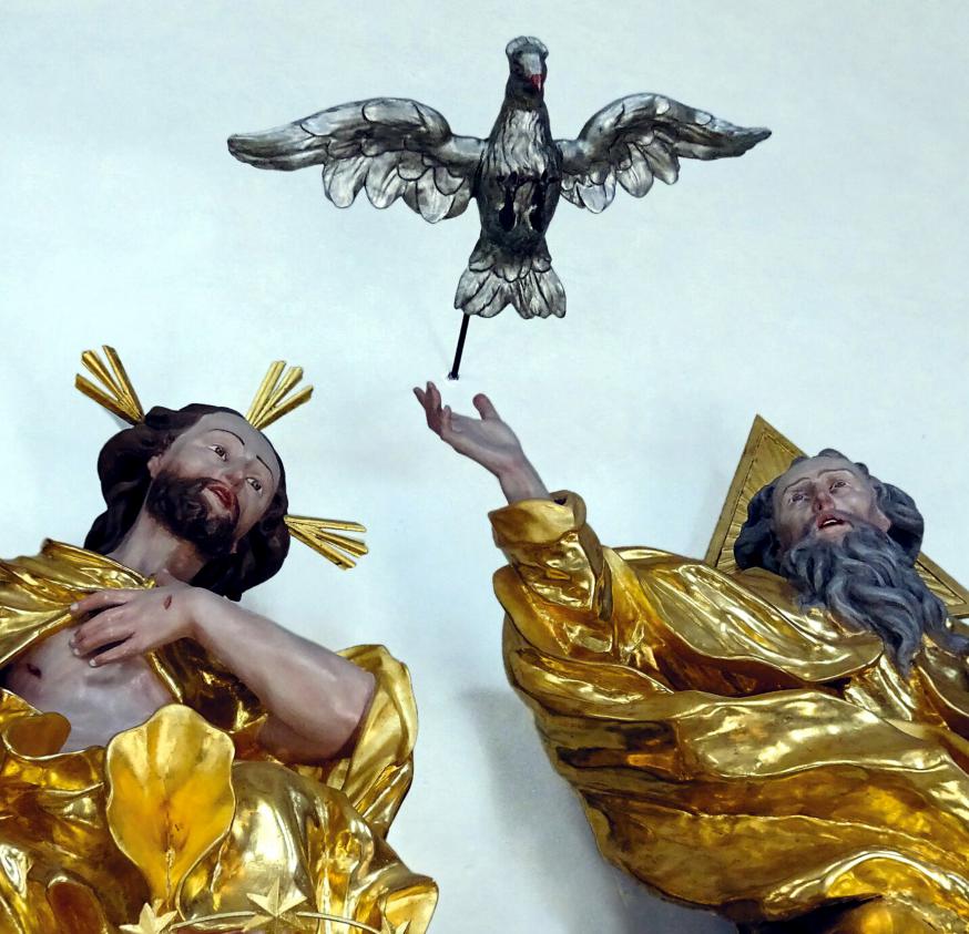 H. Drievuldigheid - baroksculptuur in de H. Drievuldigheidskerk, Assling, Oost-Tirol 