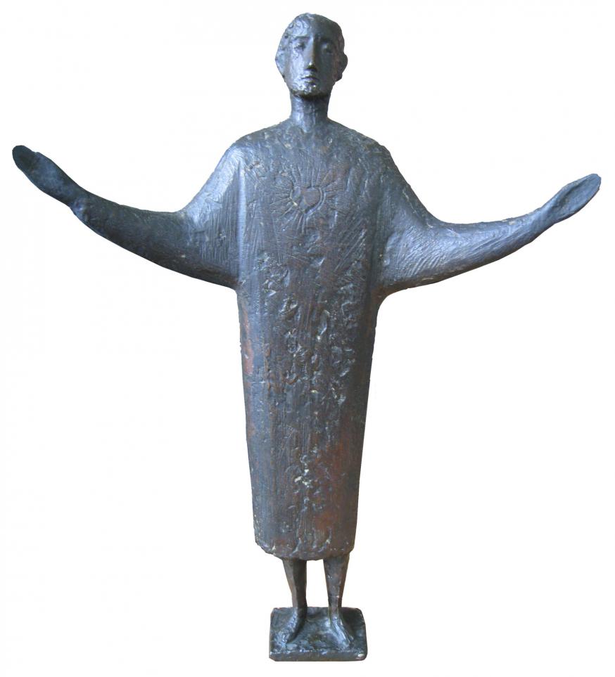Heilig Hartbeeld, brons, 1955, Hein Koreman 