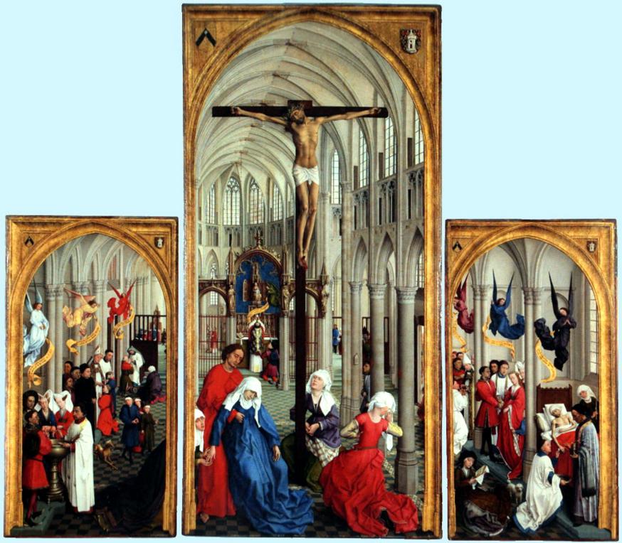 De zeven sacramenten door Rogier van der Weyden, 15de eeuw, Koninklijk Museum van Schone Kunsten, Antwerpen 