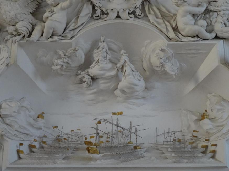Onze-Lieve-Vrouw en Dominicus (boven) en de slag van Lepanto (beneden), Palermo © Jan Verheyen