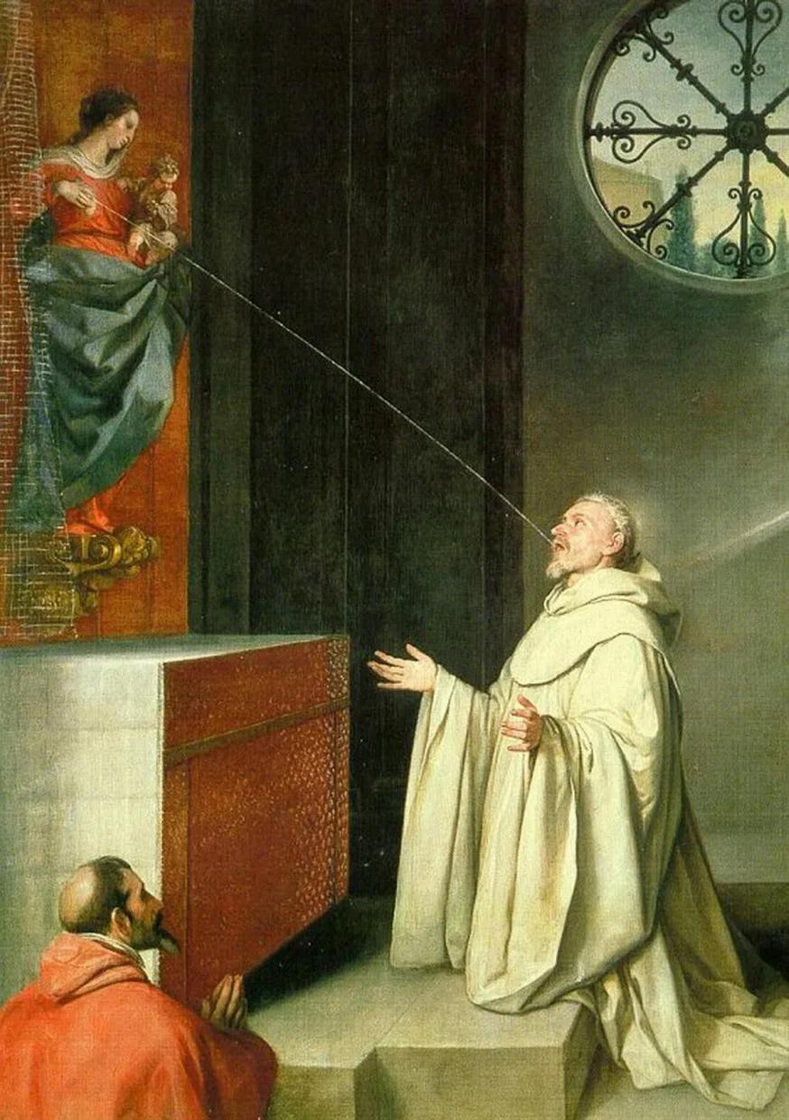 De 'Lactatio' van Bernardus 