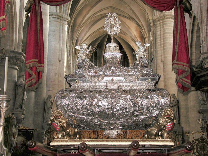 Reliekschrijn Sint-Gummarus, Wierick Somers, 1681-82 met Zilveren boom, Johannes Fallais, 1665-66 © Jan Verheyen