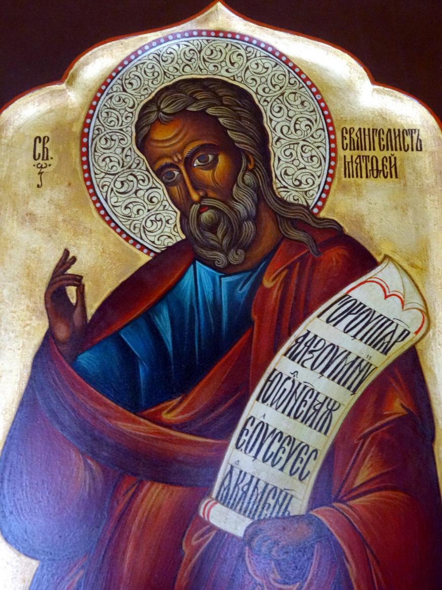 De apostel Matteüs, Poolse icoon, privécollectie © Jan Verheyen