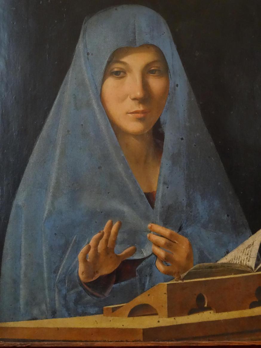 De aankondiging, A. Da Messina, Palermo, Galleria Regionale della Sicilia di Palazzo Abatellis © Jan Verheyen