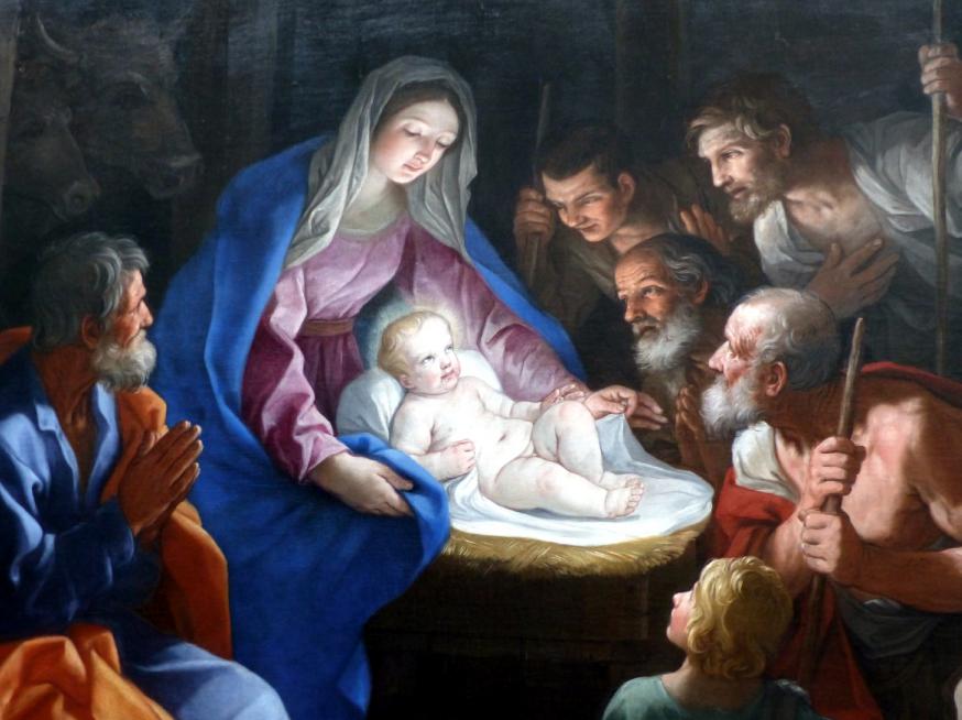 Aanbidding van de herders, Guido Reni, ca. 1640 © Image