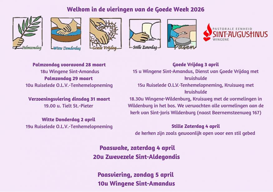 Vieringen goede week 