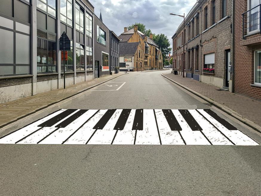 Piano zebrapad 