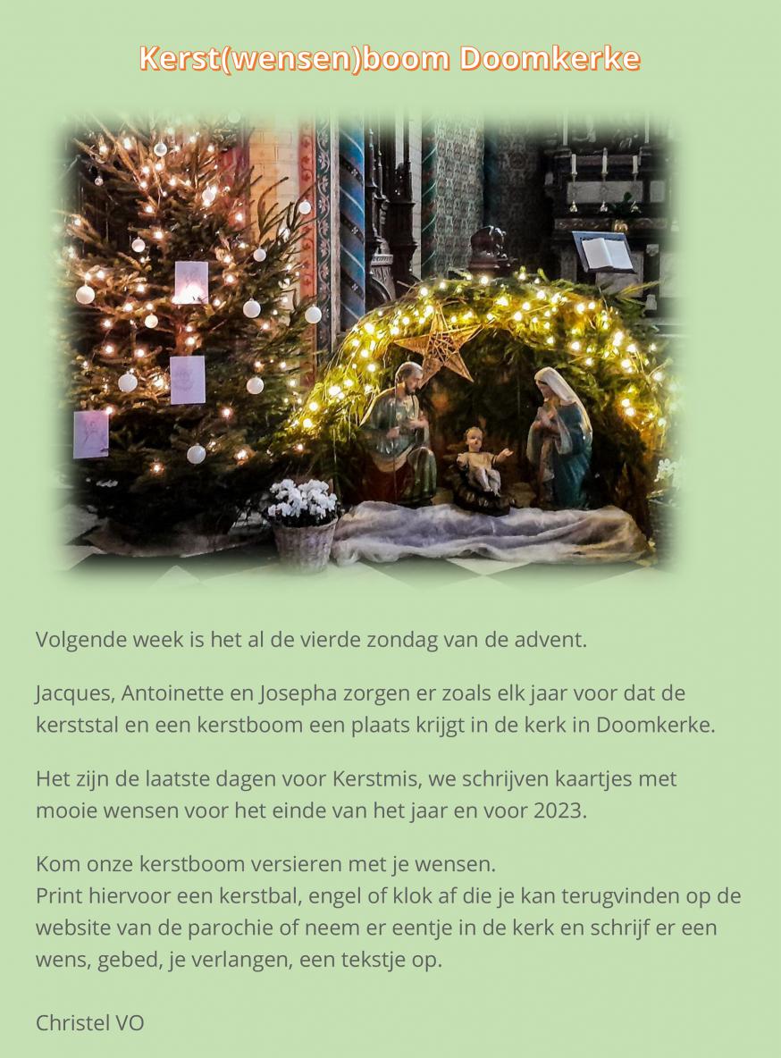 Kerstwensenboom 