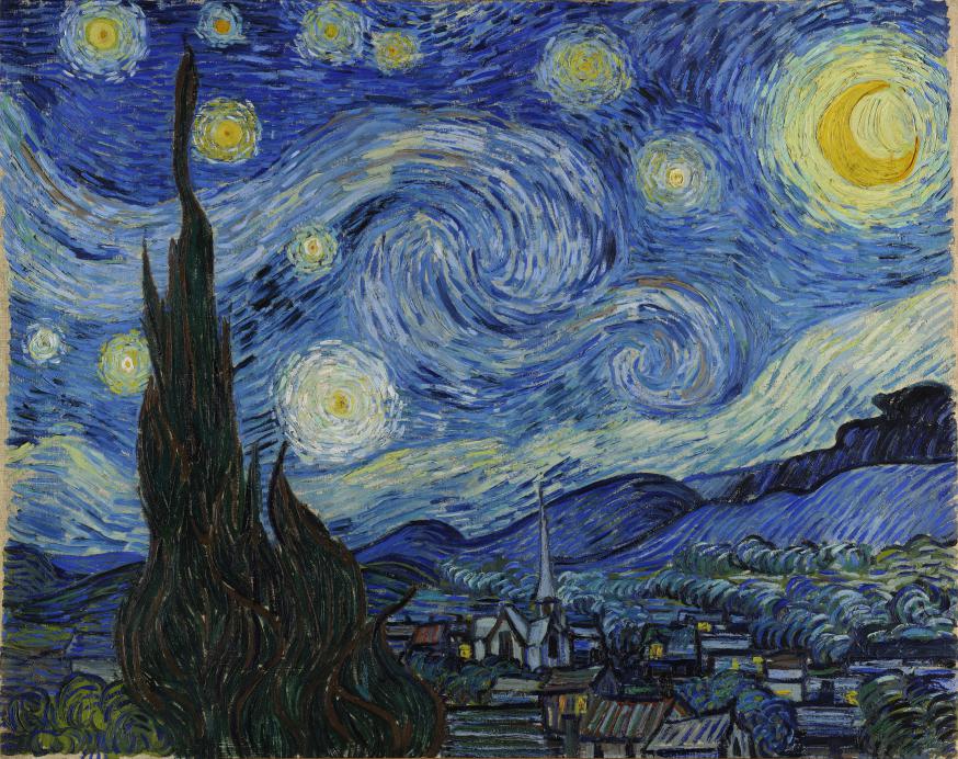 Sterrennacht van Vincent van Gogh © © Wikimedia Commons