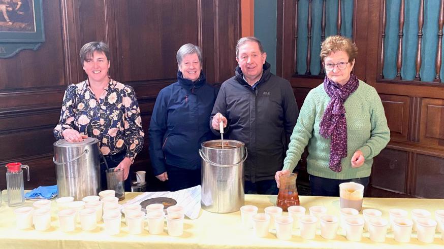 Soep in de kerk ten voordele van Broederlijk Delen 