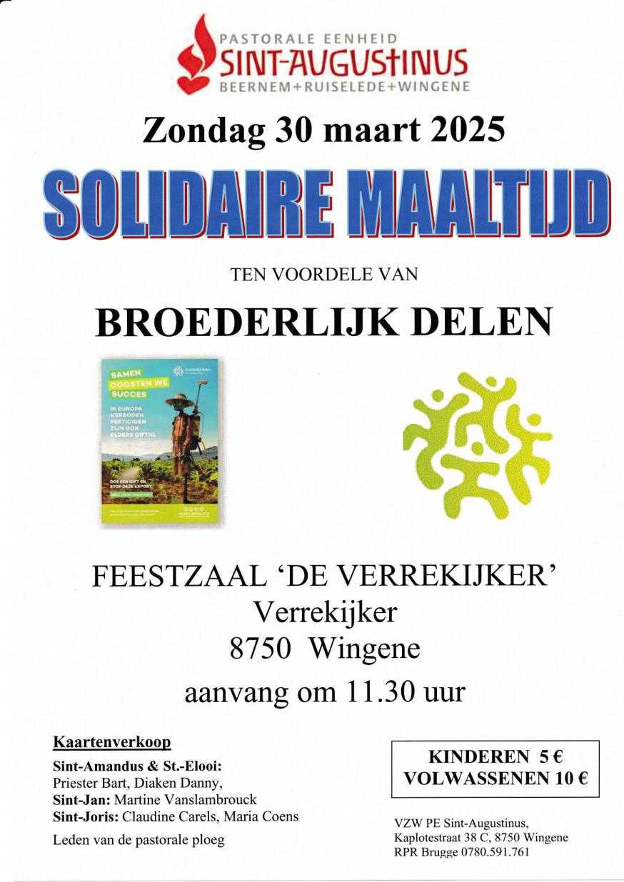 Solidaire maaltijd in Wingene 