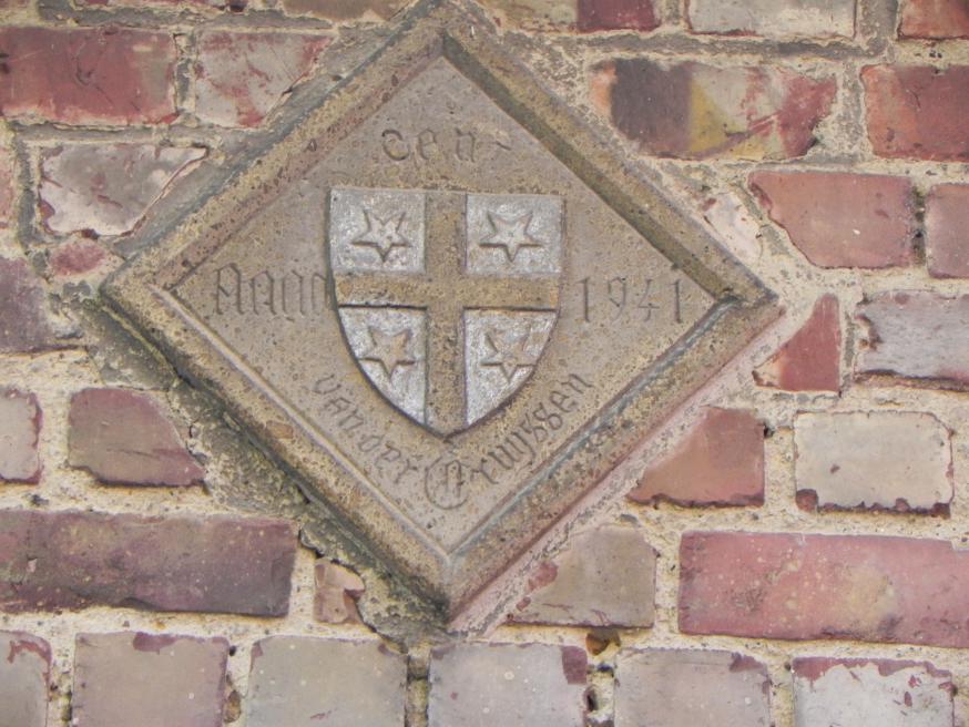 Wapenschild familie Van der Cruyssen (Gent). © Gerda Vermaut