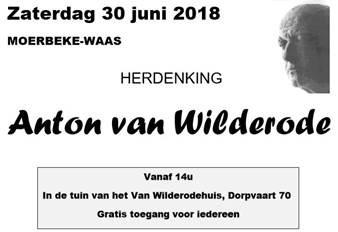 Herdenking Anton van Wilderode 