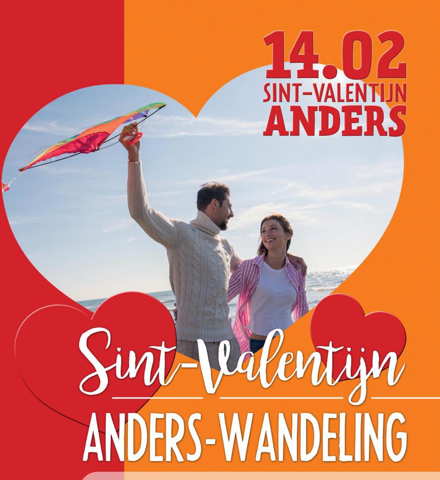 Sint-Valentijn Anders  een inspirerende wandeling met 8 haltes 
