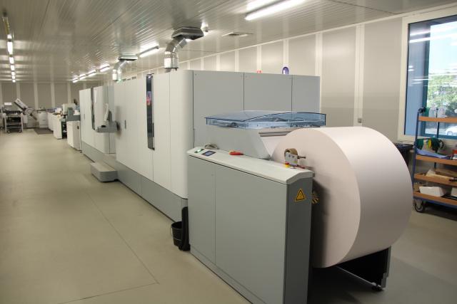 De digitale krantendrukmachine. © HVDS