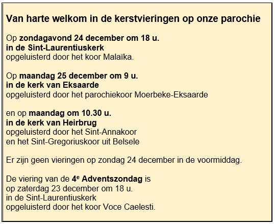 Kerstvieringen 