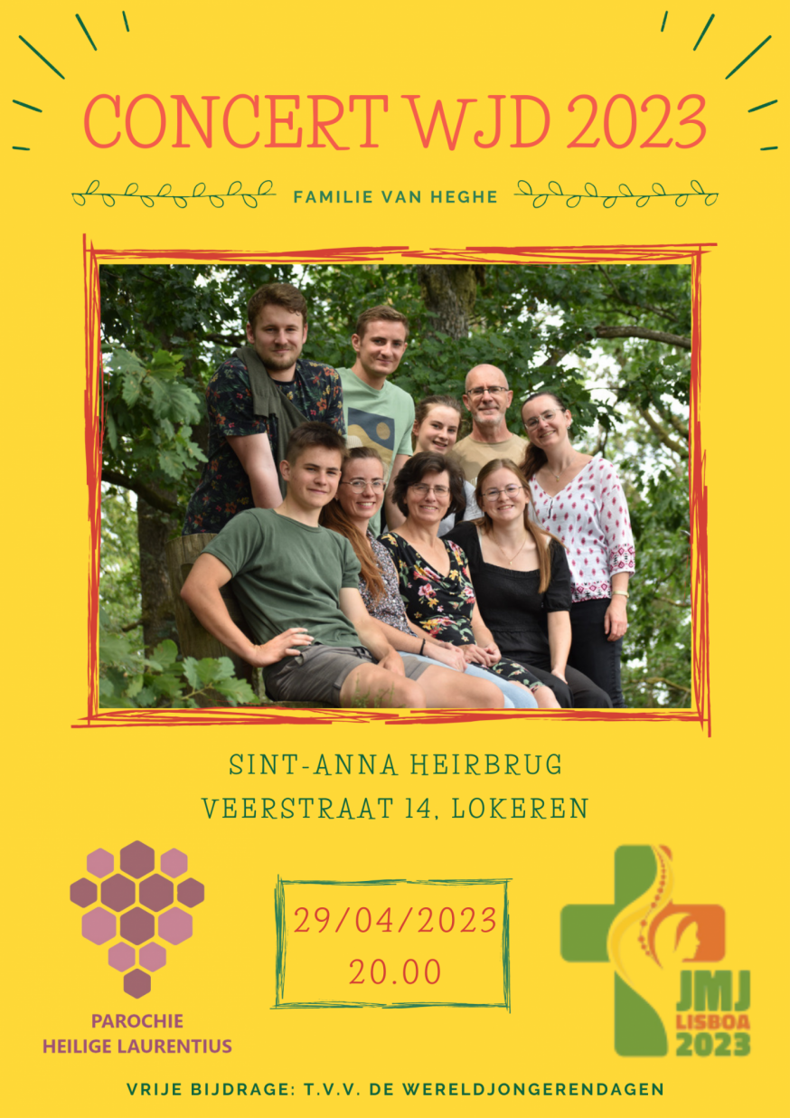 CONCERT Ten voordele van de deelnemers aan de Wereldjongerendagen in Lissabon. 