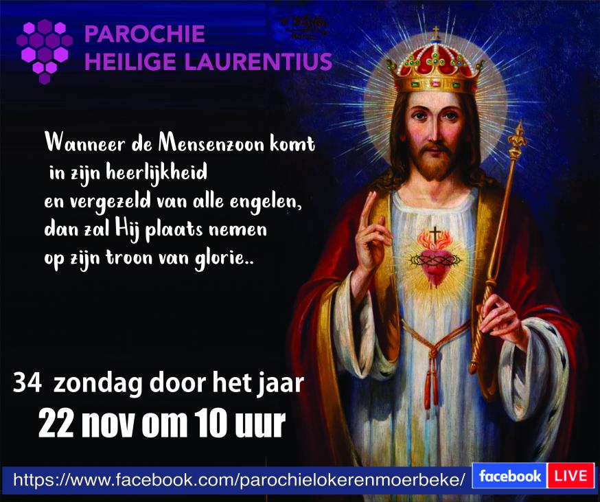 Volg de zondagsviering op Facebook Volg de zondagsviering op Facebook