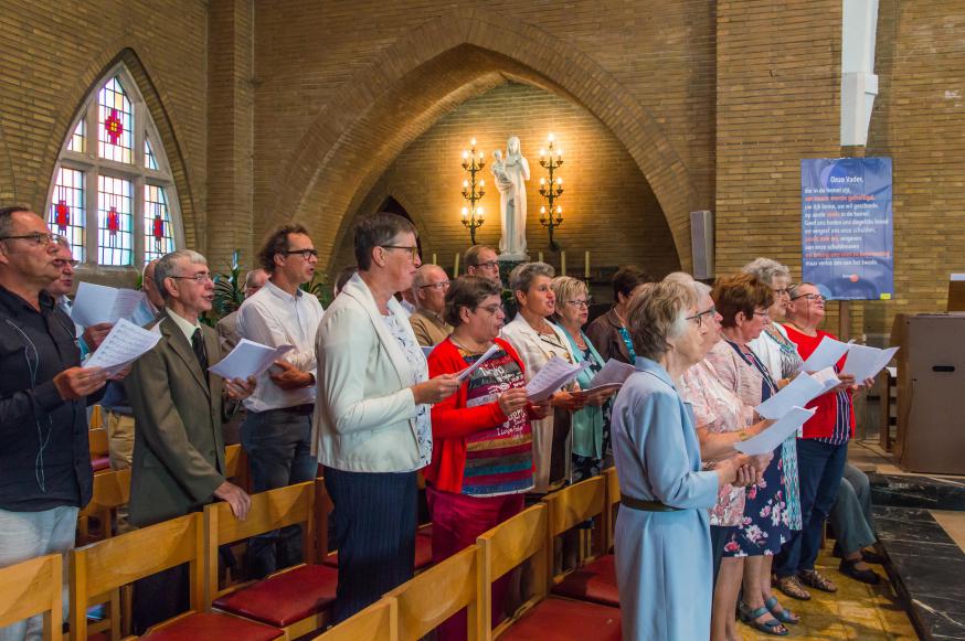 We konden weer rekenen op mooie stemmen voor het gelegenheidskoor. © Karel Van de Voorde