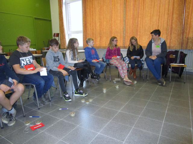 … en uitwisseling in groep.  © Maria De Cock