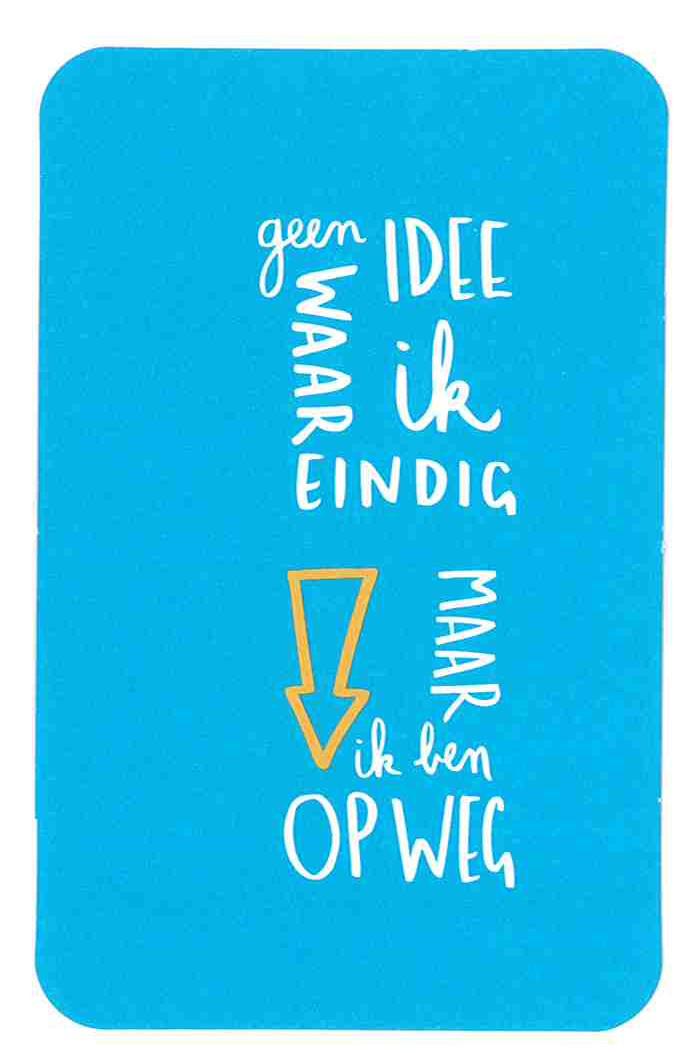 Geen idee waar ik eindig maar ik ben op weg © Sofie Verscheure