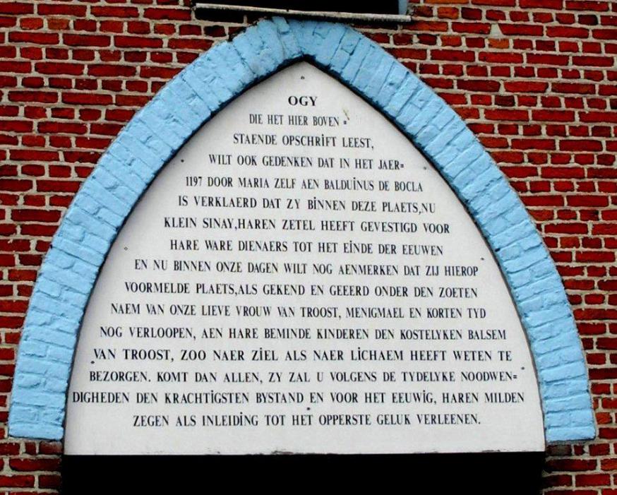 Opschrift kapel Pannenhuisstraat Opschrift kapel Pannenhuisstraat