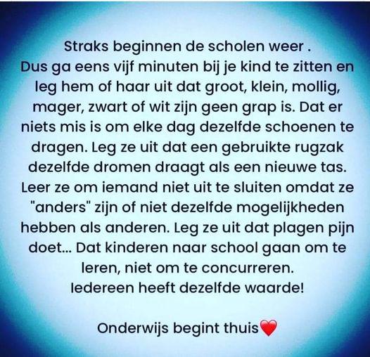 Terug naar school 
