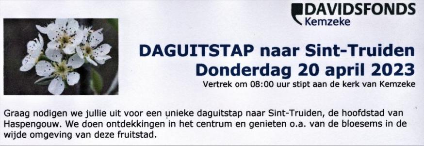Davidsfonds Kemzeke daguitstap 20 april 2023 