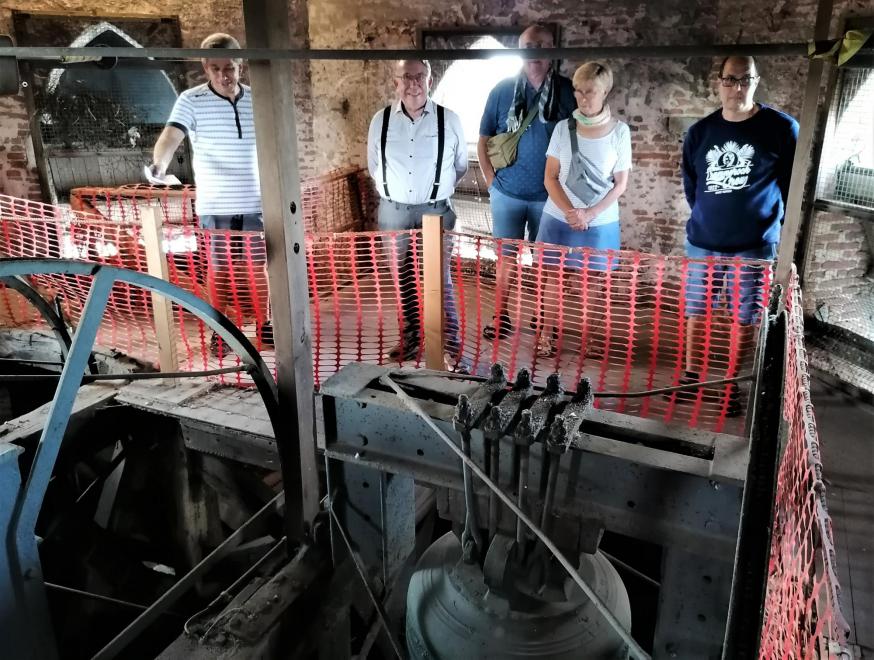 Bezoekers aan onze toren tijdens de Open Monumentendag 
