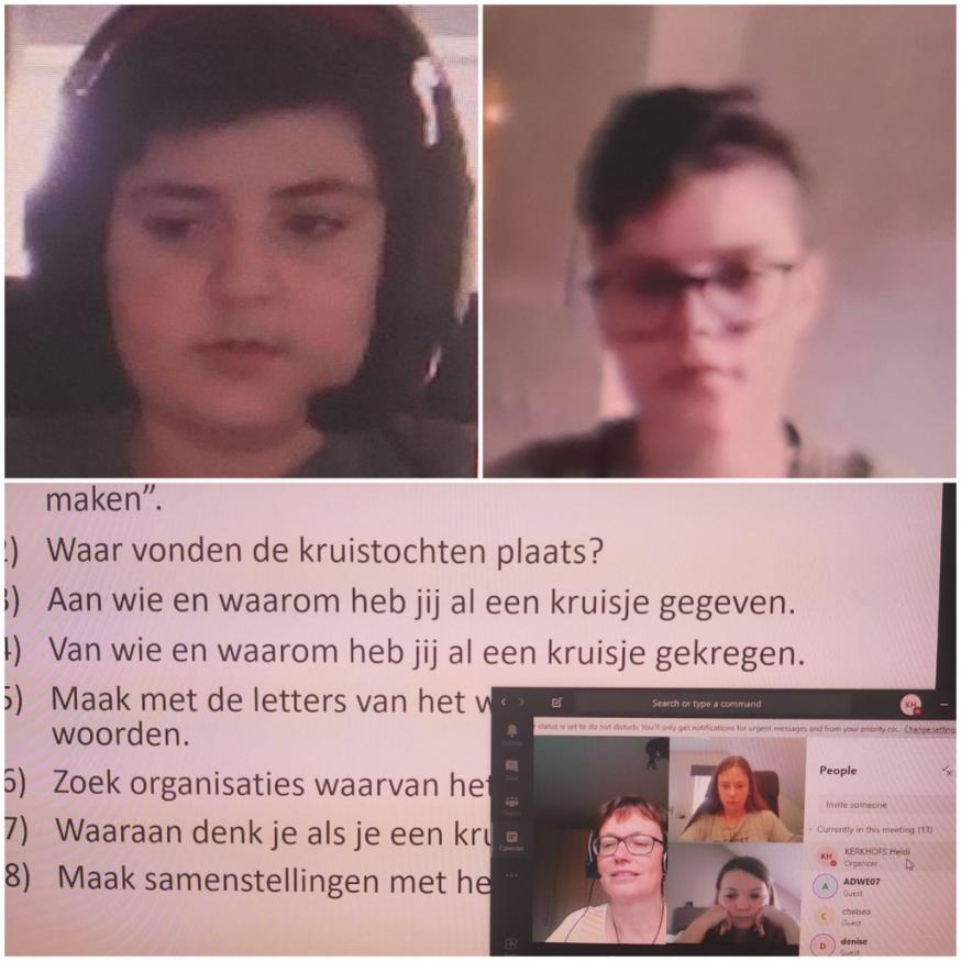 Nadien vierden we samen ‘kruisje krijgen’. 