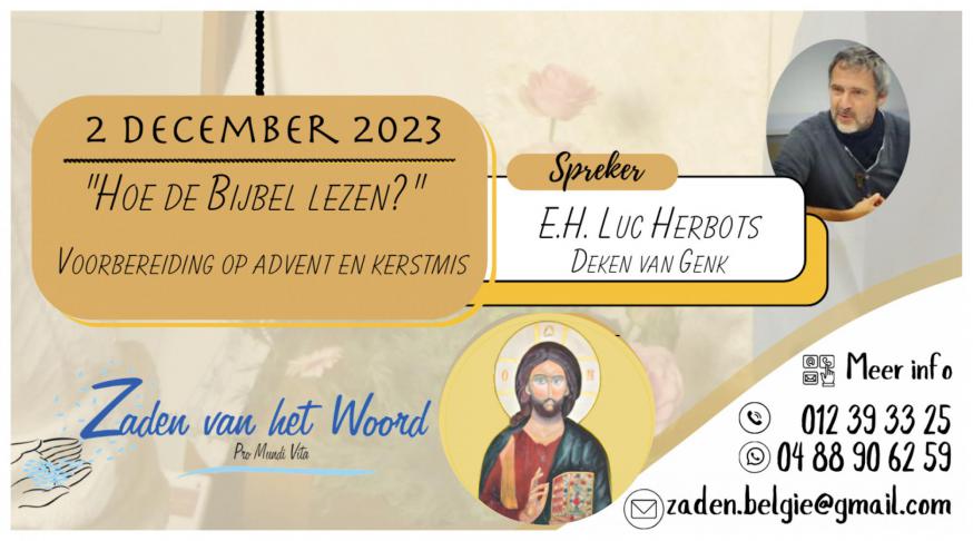 Hoe de bijbel lezen © Luc Herbots