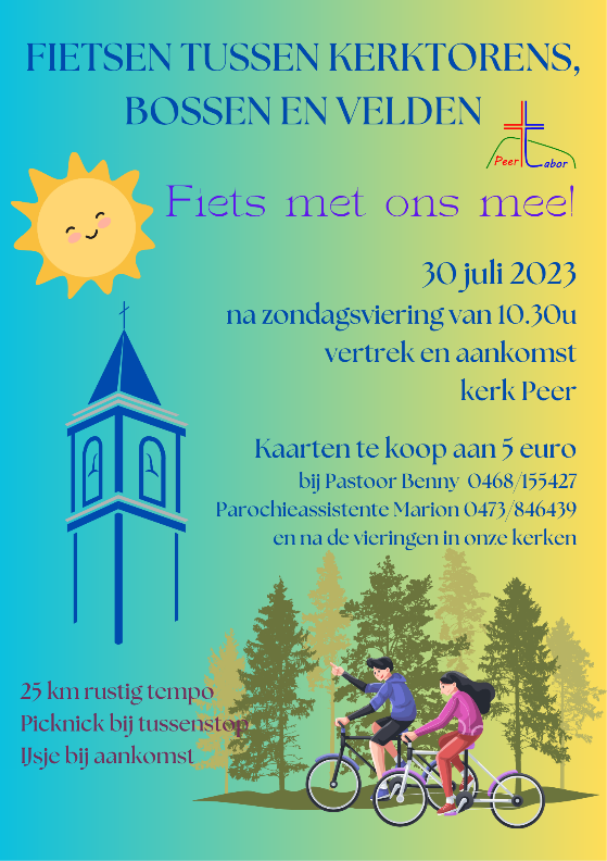 Fiets na de Taborviering © PE Tabor Peer