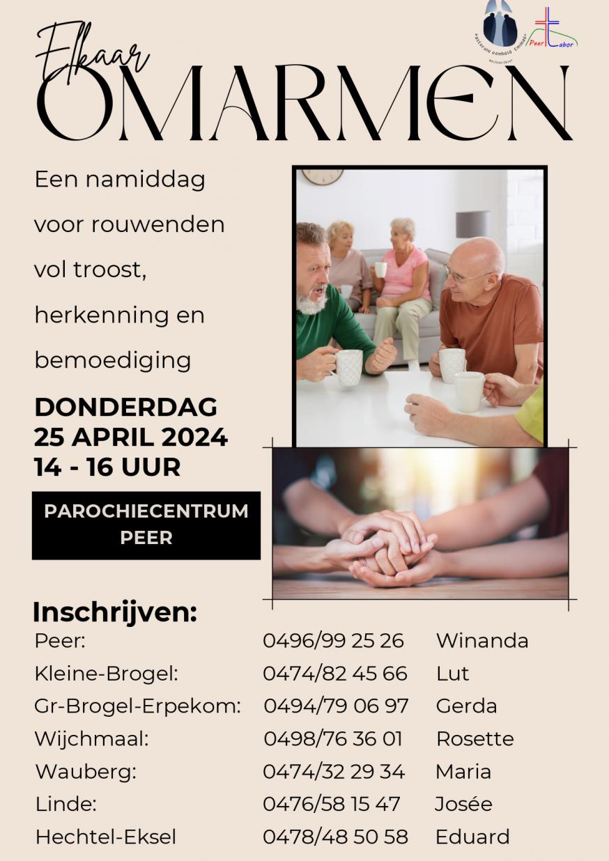 Elkaar omarmen - 25 april 2024 