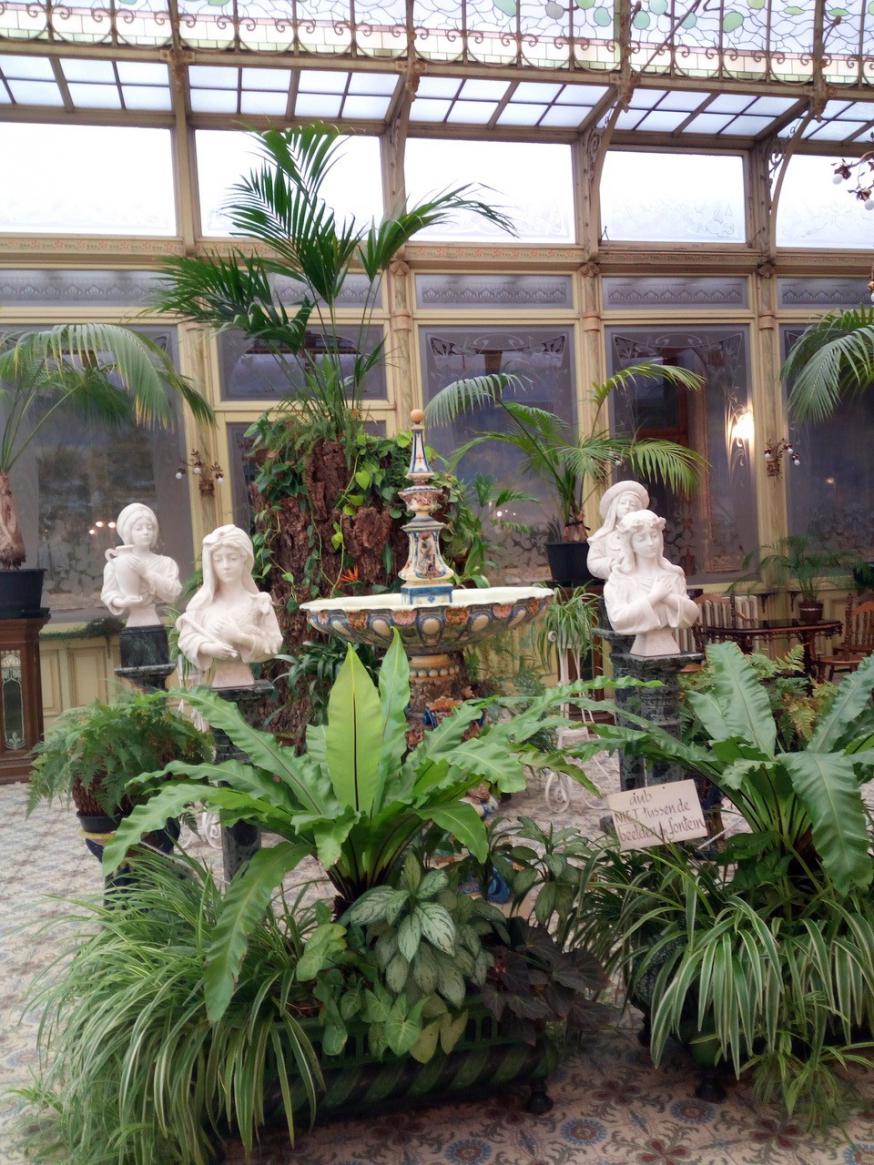 We bewonderden de unieke wintertuin van het klooster van O.L.Vrouw-Waver. © Dina Deygers 
