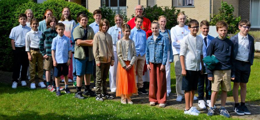 Op zondag 21 mei ll. hebben 21 jongeren in de kerk van Haasrode hun H. Vormsel ontvangen © Guido Vandenplas
