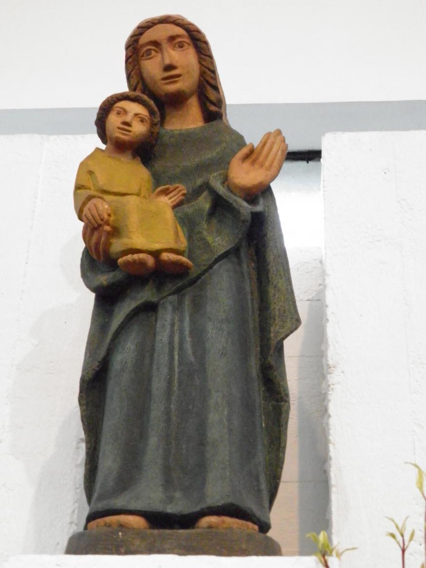 Mariabeeld in de O. L. Vrouw Blankedelle 