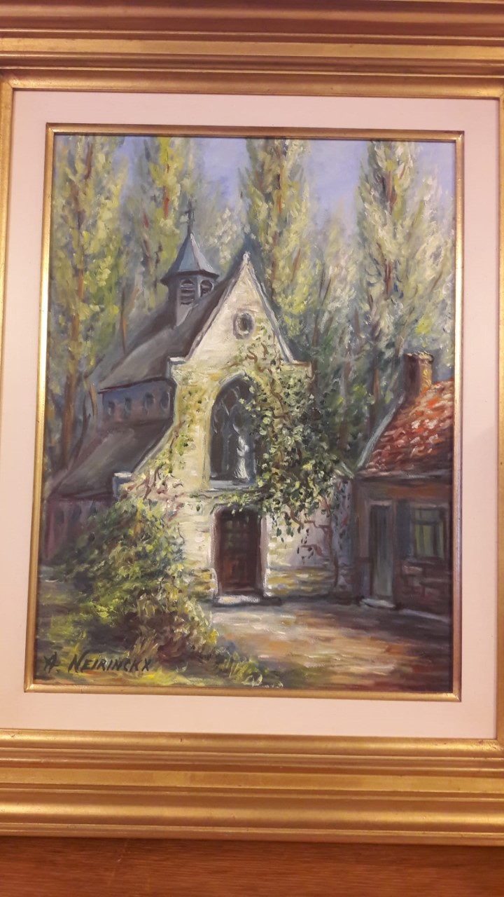 de kapel in een schilderij van A. Neirinckx 