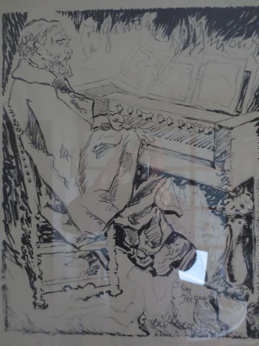 James Ensor componeerde ook op het harmonium, maar vooral als schilder werd hij gewaardeerd’.  © Marcel Backaert