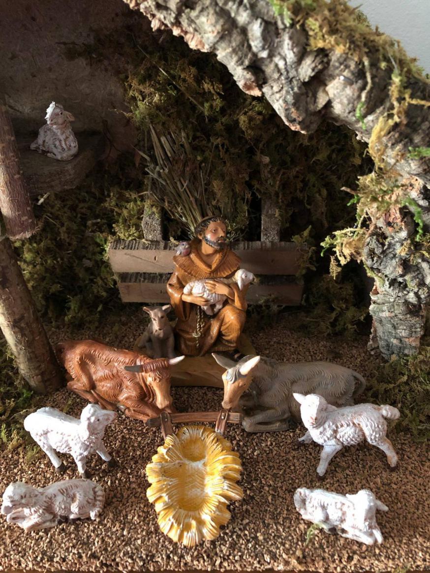 In de Italiaanse kerststal heeft Jozef een belangrijke rol.  © Lies Peeters
