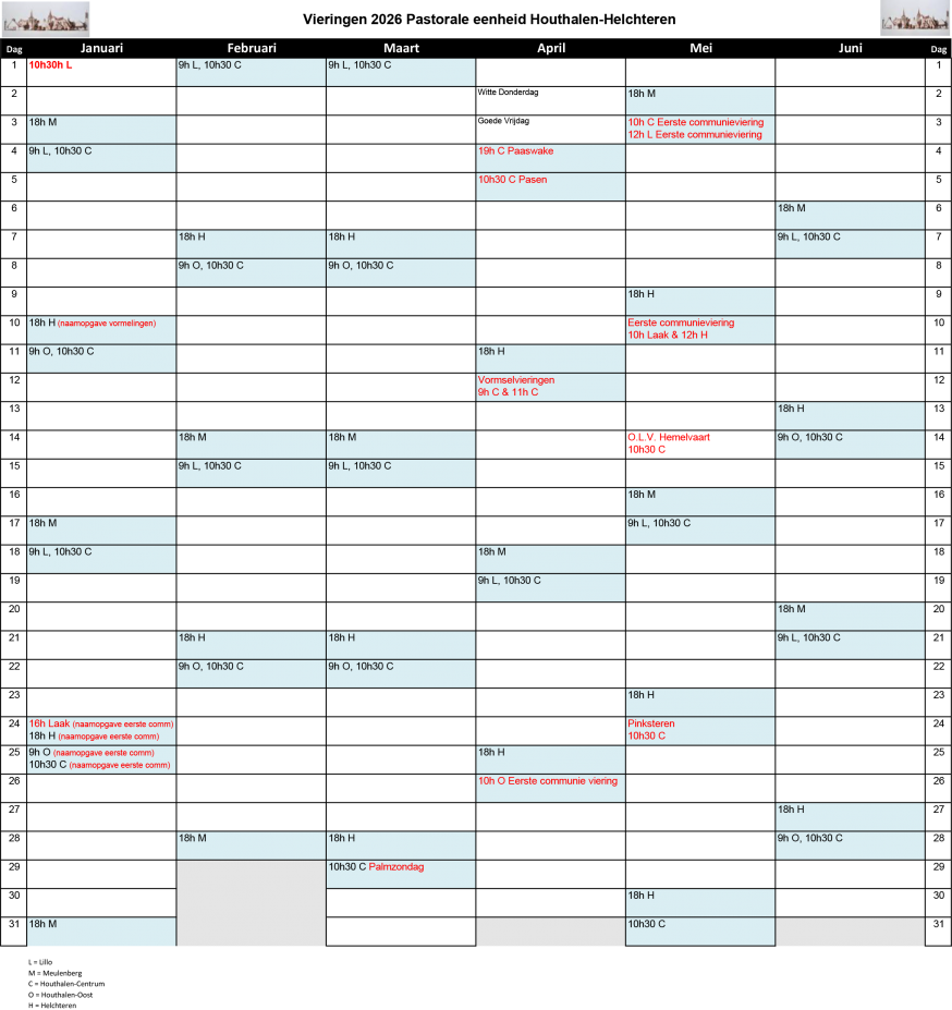 Federatie Vieringen HH overzicht 2026 deel 1.1 