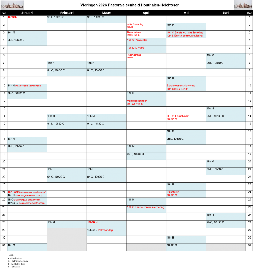 Federatie Vieringen HH overzicht 2026 deel 1.3 