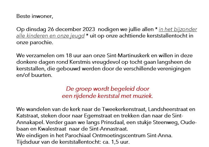 kerststallentocht 