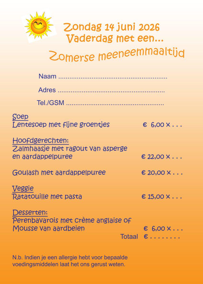 Zomerse maaltijd 