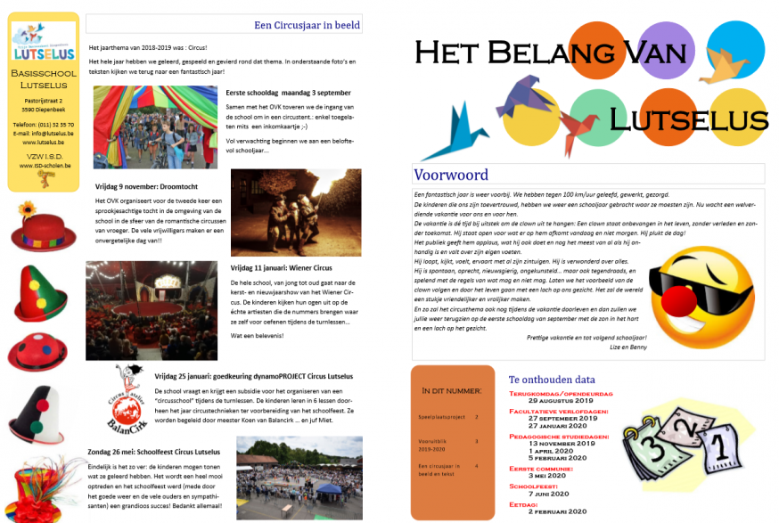 Nieuwsbrief school Lutselus 