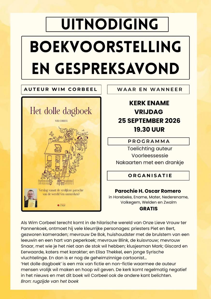 Boekvoorstelling Wim Corbeel 