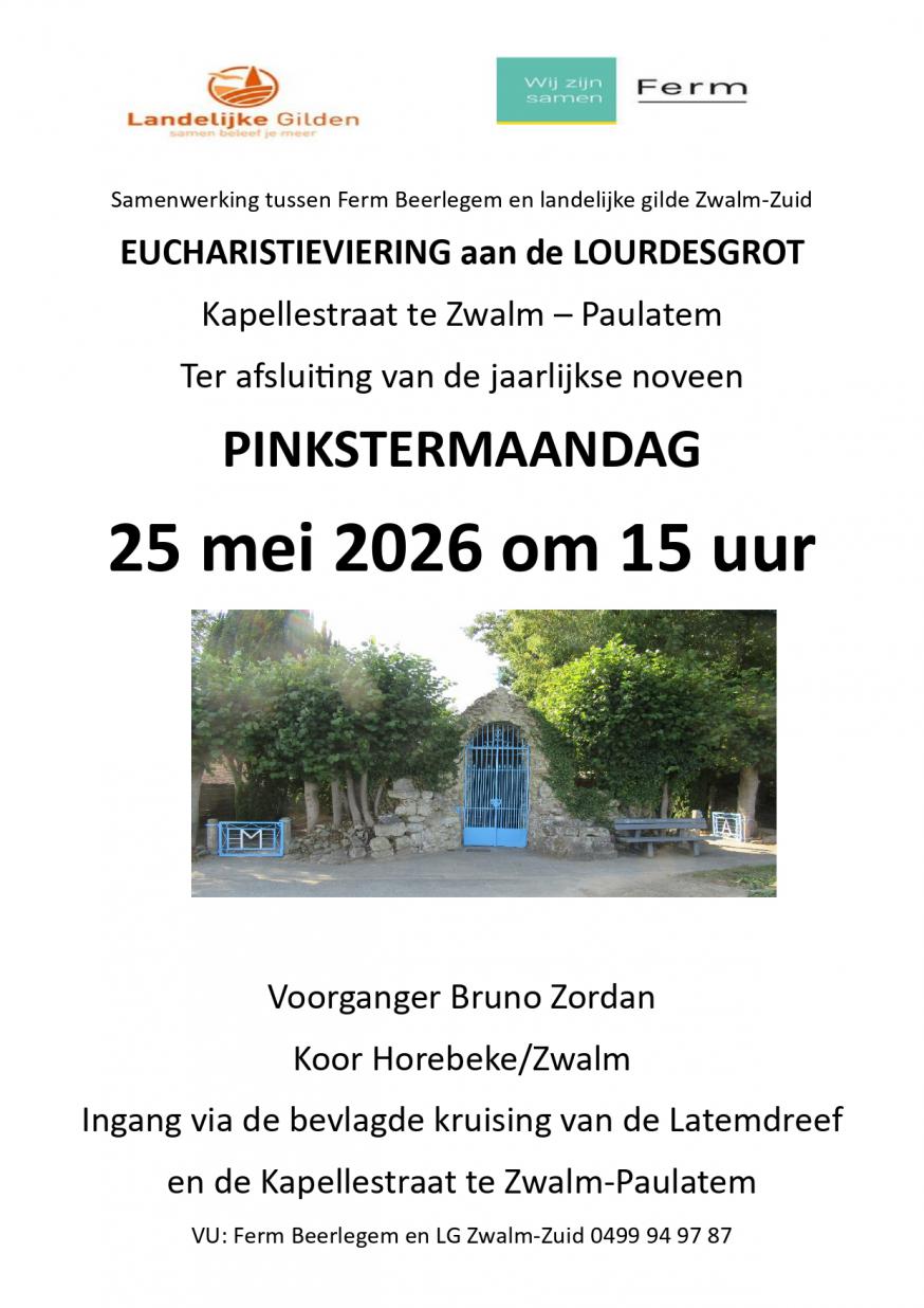Openluchtviering Lourdesgrot Paulatem 