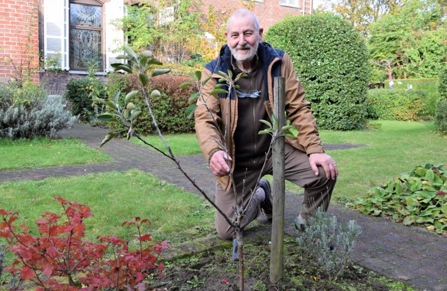 Frans Celis bij de Franciscusboom © Erna Nevejant