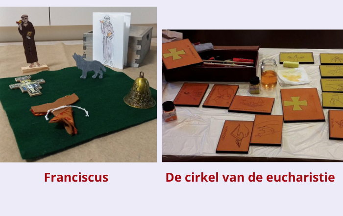Franciscus en Cirkel eucharistie © Carmen Vanden Broucke