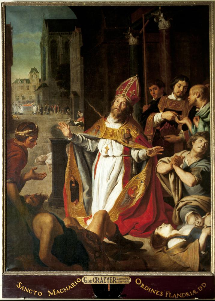 Gaspar De Crayer, Sint-Macharius © Sint-Baafskathedraal Gaspar De Crayer, Sint-Macharius © Sint-Baafskathedraal